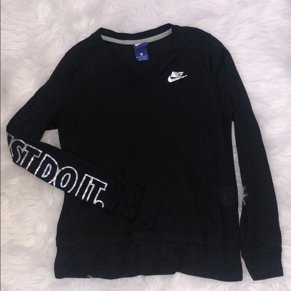 Iridescent Nike V-Neck Top